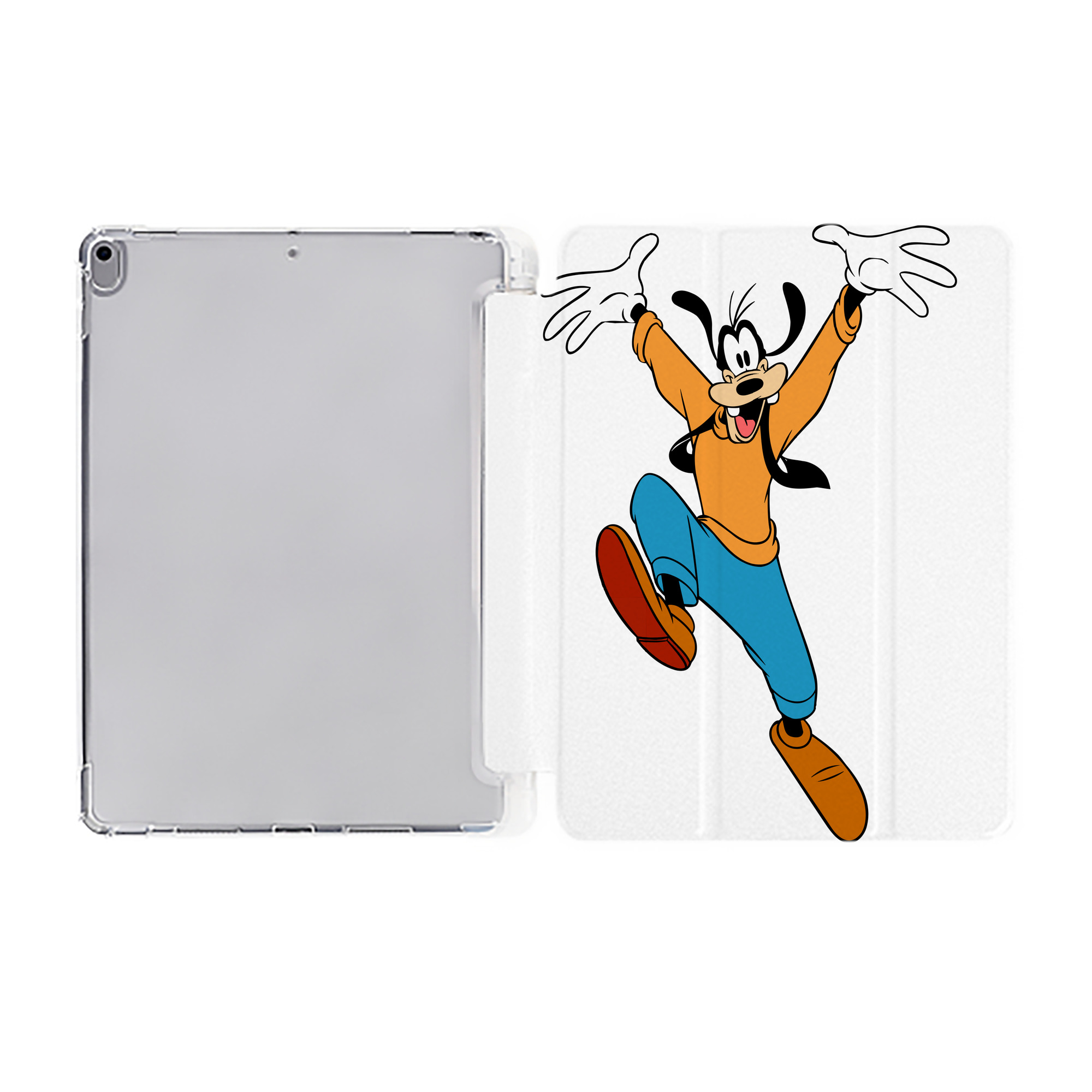 （画像用） ミッキーマウス Mickey Mouse IPad ケース ペン収納付き 三つ折りスタンド PUレザー×シリコン 対応機種9.5/10.5/10.9インチ
